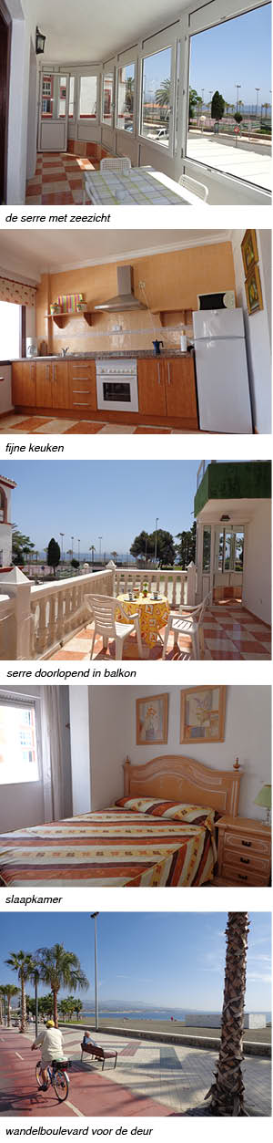 appartement FLORIDA FLOR indeling van het appartement in Andalusie strip rechts