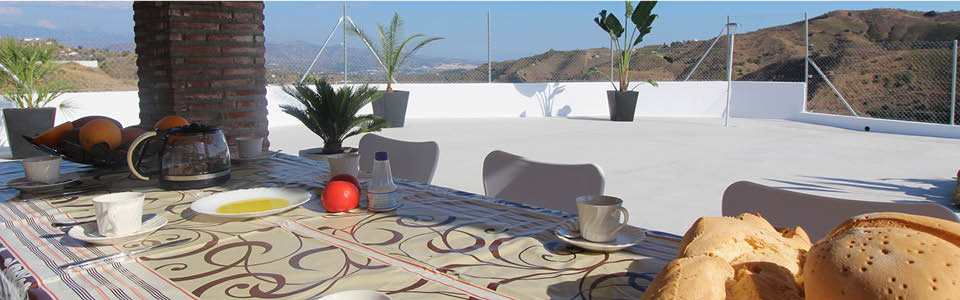 vakantiehuis Casa Salvalex - ontbijten met uitzicht