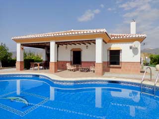 Vakantiehuis met airco en prive zwembad petanque met zicht op zee Andalusie zuid Spanje - Casa Ariana
