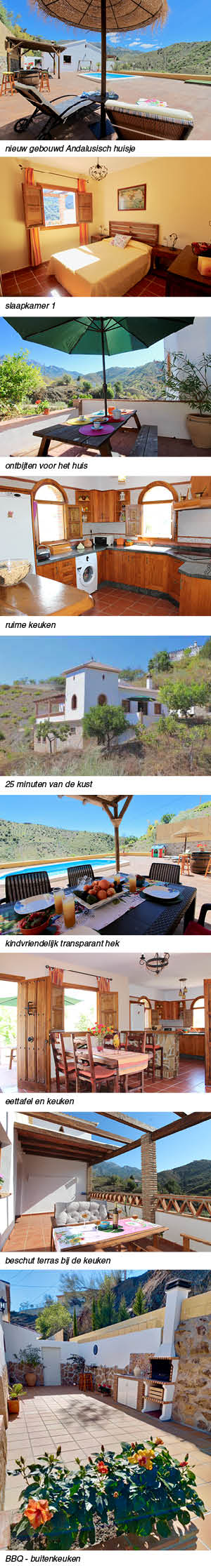 Vakantiehuis Casa Clara in Andalusie indeling en omgeving rechts
